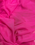 4 Way Stretch Hot Pink Power Mesh, Nylon Spandex, Bridal Power Mesh By Yard, Neon Pink Soft Sheer Fabric High Quality Affordable Price - from Gala Textile