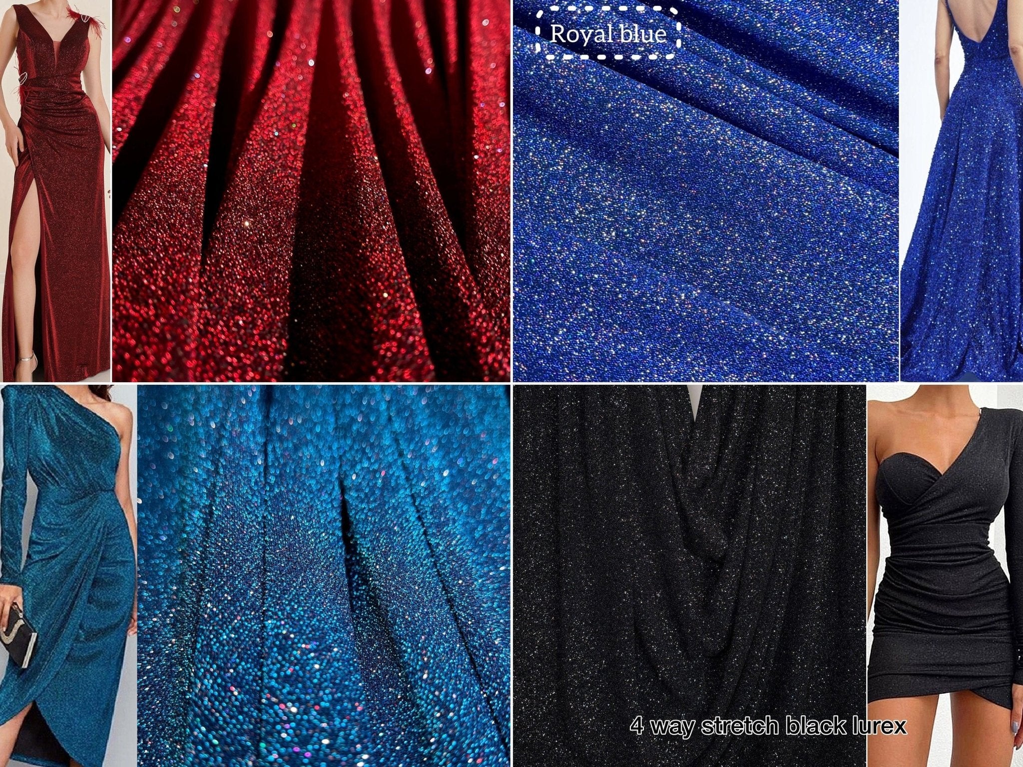 4 Way Stretch Multi Colored Glitter Spandex Gala Textile 4 Way Stretch Multi Colored Glitter Spandex Gala Textile