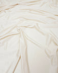 Ivory Shiny Milliskin Nylon Spandex Fabric | 4-Way Stretch | By the Yard
