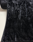 Black Crushed Velvet Fabric