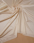Cream Shiny Milliskin Nylon Spandex Fabric | 4-Way Stretch | By the Yard