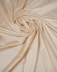 Cream Shiny Milliskin Nylon Spandex Fabric | 4-Way Stretch | By the Yard