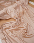 Taupe Shiny Milliskin Nylon Spandex Fabric | 4-Way Stretch | By the Yard