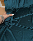 Teal Shiny Milliskin Nylon Spandex Fabric 4-Way Stretch 76% Nylon 24% Spandex 170GSM 62" Wide | By the Yard