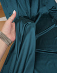 Teal Shiny Milliskin Nylon Spandex Fabric 4-Way Stretch 76% Nylon 24% Spandex 170GSM 62" Wide | By the Yard