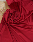Red Shiny Milliskin Nylon Spandex Fabric | 4-Way Stretch | By the Yard