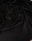 Black Shiny Milliskin Nylon Spandex Fabric | 4-Way Stretch | By the Yard