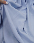Baby Blue Washed Linen Rayon Fabric