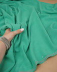 Kelly Green Washed Linen Rayon Fabric