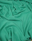 Kelly Green Washed Linen Rayon Fabric