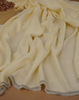 Butter Yellow Washed Linen Rayon Fabric