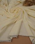 Butter Yellow Washed Linen Rayon Fabric