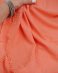 Coral Washed Linen Rayon Fabric