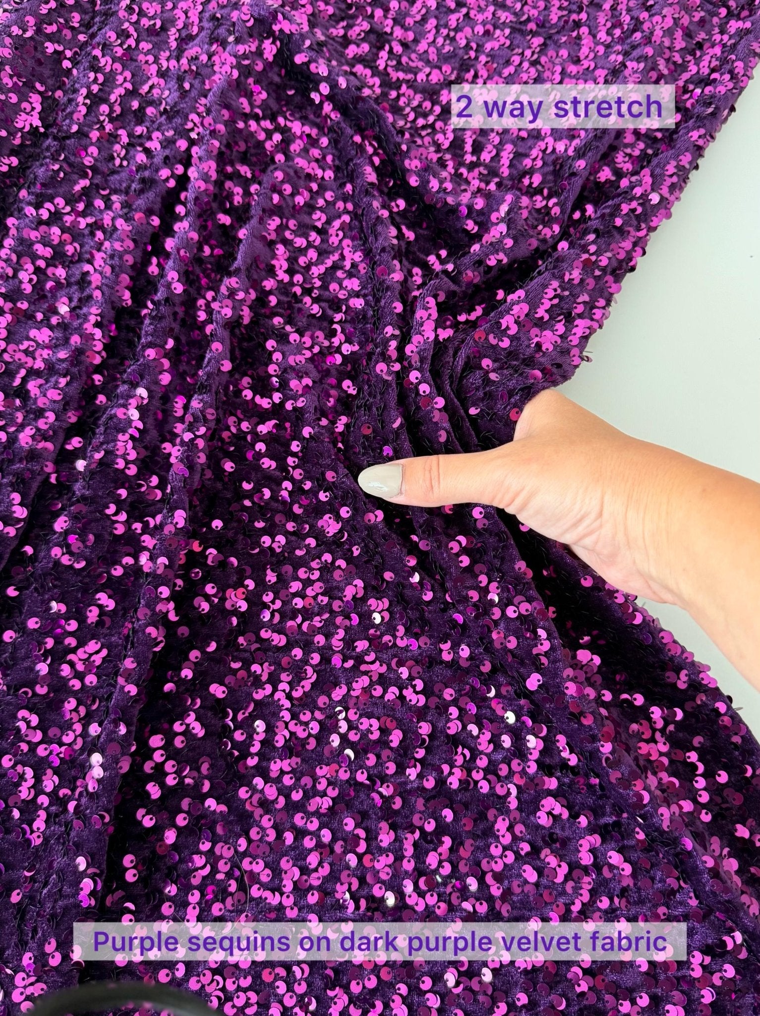 Best Price Sequin Velvet Fabric, Stephanie Overlap Sequins With Velvet Fabric Sold by Yard, Sparkly Fabric for Gown, Red, Green, Red, Pink - from Gala Textile