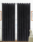 Black Crushed Velvet Fabric by the Yard, Black Velvet for Dressmaking, Drapes, Cushions, Gown, Decor Event Fabric Premium Quality Low Price - from Gala Textile