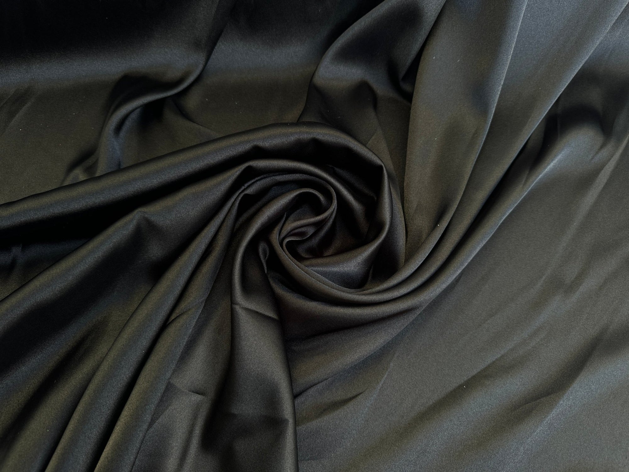 Black Satin Fabric by the Yard, Silky Smooth Material for Gowns, Drapes, Sewing & Crafts - Crafts from Gala Textile
