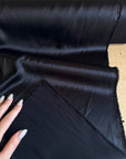 Black Satin Fabric by the Yard, Silky Smooth Material for Gowns, Drapes, Sewing & Crafts - Crafts from Gala Textile