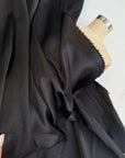 Black Satin Fabric by the Yard, Silky Smooth Material for Gowns, Drapes, Sewing & Crafts - Crafts from Gala Textile