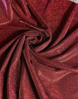 Burgundy Lurex Fabric by Yard, Reflective to Fuchsia Sparkle Fabric, Glittery Red Material for Gowns & Wedding Dress. Event Decor, Backdrops - from Gala Textile