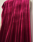 Burgundy Stretch Velvet Fabric, Spandex Soft Velvet Fabric - Solid, for Pillows, Scrunchies, Drapes, Dresses, Decorations Premium Quality - from Gala Textile