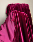 Burgundy Stretch Velvet Fabric, Spandex Soft Velvet Fabric - Solid, for Pillows, Scrunchies, Drapes, Dresses, Decorations Premium Quality - from Gala Textile