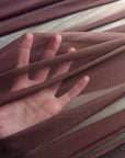 Dark Brown 4 way Stretch Power Mesh Nylon Spandex Super Stretch, Bridal Power Mesh By Yard, Backdrop Soft Sheer Fabrics, Brown Illusion Mesh - from Gala Textile