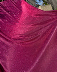 Fuchsia Shimmer Lurex Knit Fabric by Yard Knit Fuchsia Luxury Sparkle Fabric Spandex Glitter, Sparkle Evening Bridal Gowns, Backdrops, Bows - from Gala Textile