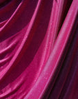 Fuchsia Shimmer Lurex Knit Fabric by Yard Knit Fuchsia Luxury Sparkle Fabric Spandex Glitter, Sparkle Evening Bridal Gowns, Backdrops, Bows - from Gala Textile