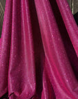 Fuchsia Shimmer Lurex Knit Fabric by Yard Knit Fuchsia Luxury Sparkle Fabric Spandex Glitter, Sparkle Evening Bridal Gowns, Backdrops, Bows - from Gala Textile