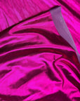 Fuchsia Spandex Lame Foil Fabric Stretch Pink Metallic Material, All Over Foil on Stretch Knit, for Dance Wear, Costumes, Dresses, Leggings - from Gala Textile