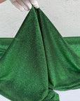Hunter Green Metallic Foam Lurex Fabric by Yard Green Stretch Shimmer Fabric Sparkle Glitter Material for Gowns, Backdrops, Event Decoration - from Gala Textile