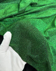 Hunter Green Metallic Foam Lurex Fabric by Yard Green Stretch Shimmer Fabric Sparkle Glitter Material for Gowns, Backdrops, Event Decoration - from Gala Textile