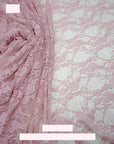 Soft rose pink floral stretch lace for newborn photography props and lingerie