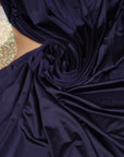 Navy Shiny Milliskin Nylon Spandex Fabric - Image 1
