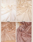 Gray Shiny Milliskin Nylon Spandex Fabric