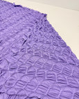 Lavender Textured Diamond Jacquard Fabric by the Yard, 3D Violet 4 Way Stretch Spandex for Prom Dresses, Leggings Scrunchies DIY 260 GSM