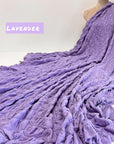 Textured Diamond Jacquard Fabric by Yard, 3D Ruched 4 Way Stretch Spandex Smocked Fabric for Prom Dresses, Leggings, Scrunchies, DIY 260 GSM