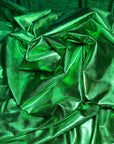 Kelly Green Metallic Lame Spandex Fabric, 4 - Way Stretch Foil Fabric by the Yard, Shiny Green Dancewear, Costumes, Luxury Apparel Material - from Gala Textile