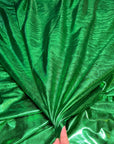 Kelly Green Metallic Lame Spandex Fabric, 4 - Way Stretch Foil Fabric by the Yard, Shiny Green Dancewear, Costumes, Luxury Apparel Material - from Gala Textile