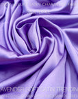 Lavender Silky Stretch Charmeuse Satin Fabric By Yard, Purple Bridal Soft Silky Material, Lilac Stretch Satin for Gowns, Backdrops, Crafts - from Gala Textile