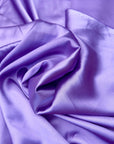 Lavender Silky Stretch Charmeuse Satin Fabric By Yard, Purple Bridal Soft Silky Material, Lilac Stretch Satin for Gowns, Backdrops, Crafts - from Gala Textile