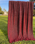Luxurious 4 Way Stretch Burgundy Lurex Spandex Glitter Fabric, Shimmer Sparkle by Yard for Gown Backdrop Dance Wear Red Party Dress Material - from Gala Textile