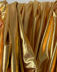 Metallic Gold Foil Spandex Lame Fabric by Yard Gold Lame Material, All Over Foil on Stretch Knit, for Dance Wear Costumes, Dresses, Leggings - from Gala Textile
