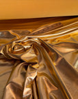 Metallic Gold Foil Spandex Lame Fabric by Yard Gold Lame Material, All Over Foil on Stretch Knit, for Dance Wear Costumes, Dresses, Leggings - from Gala Textile