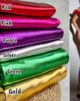 Metallic Lame Foil Stretch Fabric by Yard, 4 way Stretch All Over Foil on Stretch Knit, Perfect for Dance Wear, Costumes, Dresses, Leggings - from Gala Textile