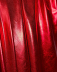 Metallic Stretch Red Lame Foil Spandex Fabric by Yard Shiny Red Foil on Stretch Knit, Perfect for Dance Wear, Decor, Red Dresses, Leggings - from Gala Textile