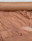 Mocha 4 way Stretch Power Mesh Fabric Nylon/Spandex Stretch, Bridal Power Mesh By Yard, Backdrop Soft Sheer Fabrics, Caramel Illusion Mesh - from Gala Textile