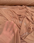 Mocha 4 way Stretch Power Mesh Fabric Nylon/Spandex Stretch, Bridal Power Mesh By Yard, Backdrop Soft Sheer Fabrics, Caramel Illusion Mesh - from Gala Textile