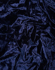 Navy Crushed Stretch Velvet Fabric by Yard, Navy Blue Stretch Material, Dark Blue Velvet with Spandex for Dresses, Bows, Backdrop Curtains - from Gala Textile