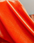 ORANGE VELVET Fabric, Stretch Velvet Fabric by Yard, Polyester Velvet Fabric For Dresses, Clothes Costumes Scrunchies, Craft Bows, Backdrops - from Gala Textile